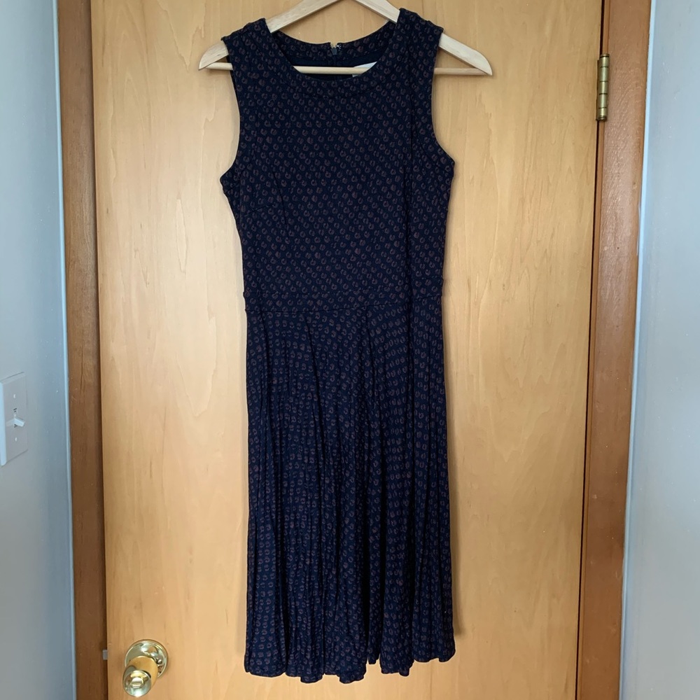 Loft Navy Sleeveless Dress
